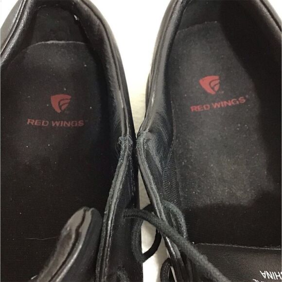 Red Wings Black Derby Lace Up Shoes 4070 Size 10 - Picture 9 of 11
